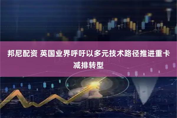 邦尼配资 英国业界呼吁以多元技术路径推进重卡减排转型